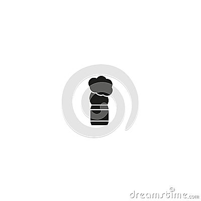 Shaving brush vector icon Vector Illustration